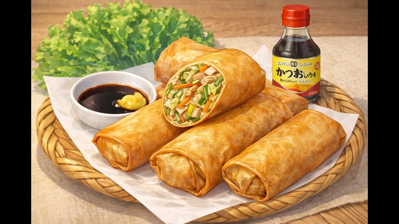 春巻を作ったった（字幕解説あり）