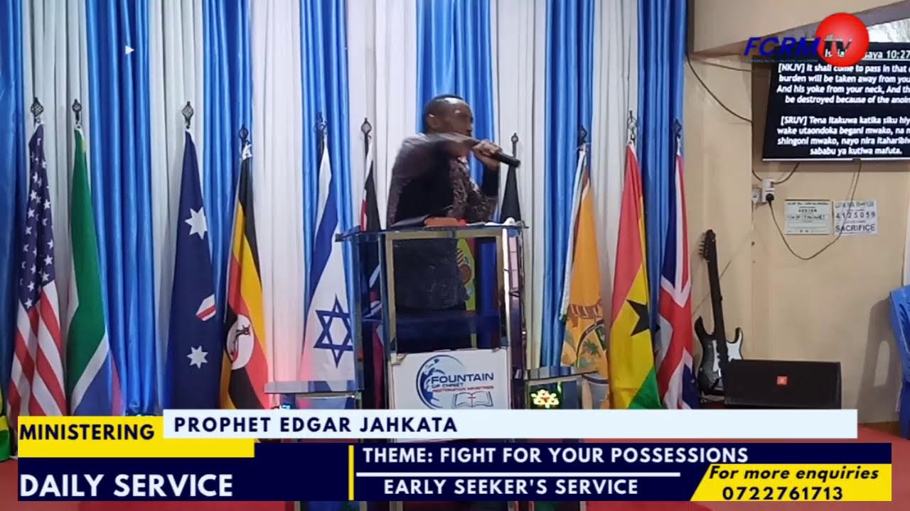 DAILY  SERVICE// THEME: FIGHT FOR YOUR POSSESSIONS// PROPHET EDGAR JAHKATA //  10.02.2026