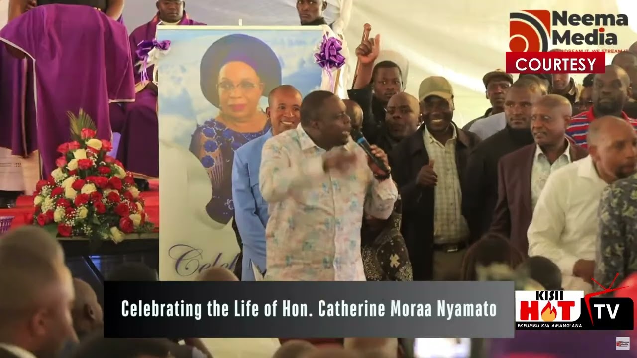 UDA MP Japhet Nyakundi heckled and chased away from Nyamira as he tried to say TUTAM in the funeral