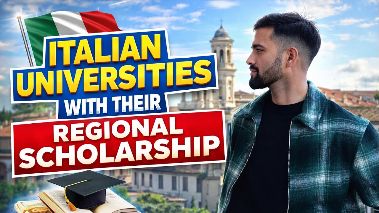 Italy 🇮🇹 Scholarship for International Students 2025/2026 | €8100/Year |Region-by-Region Breakdown|