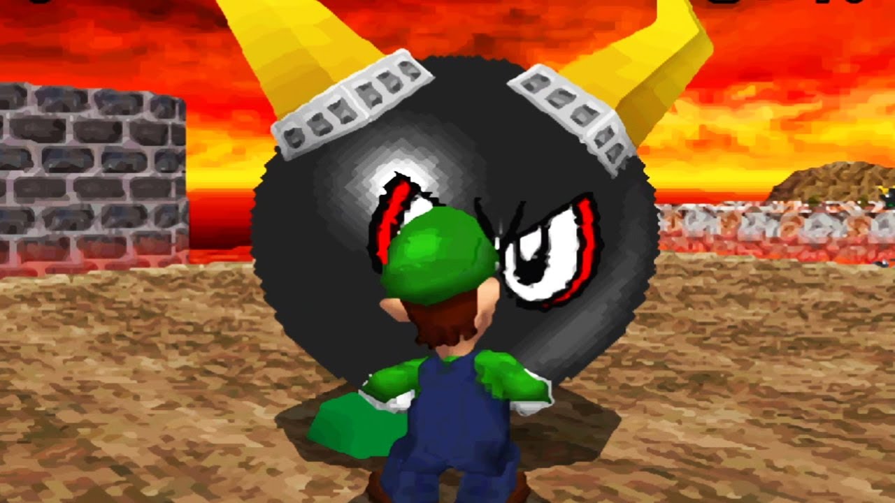 Super Mario 64 DS - 100% Walkthrough - Course 7 Lethal Lava Land