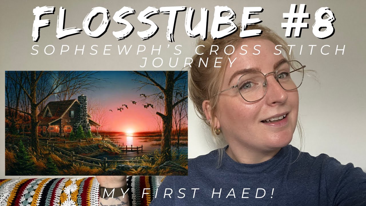 FlossTube #8 - My first HAED! #fullcoverage #royalrows #heavenandearthdesigns #crossstitch