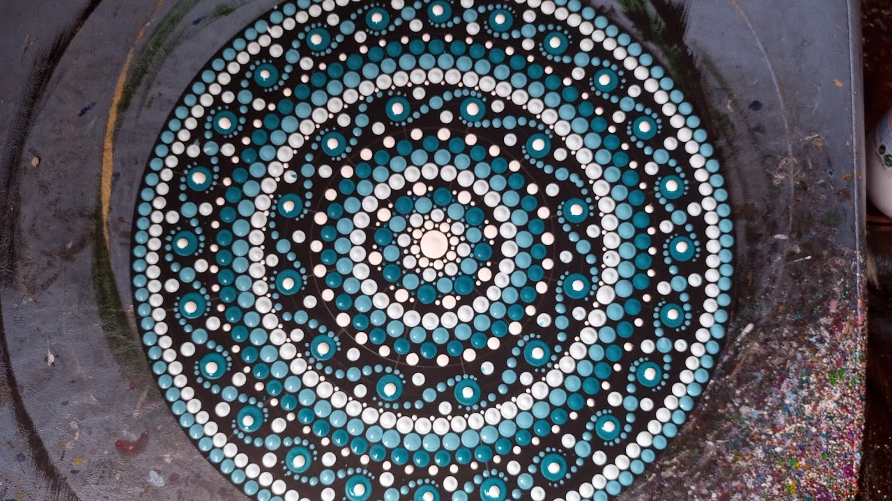 Mandala em Pontilhismo Processo de Criação @mandalasou