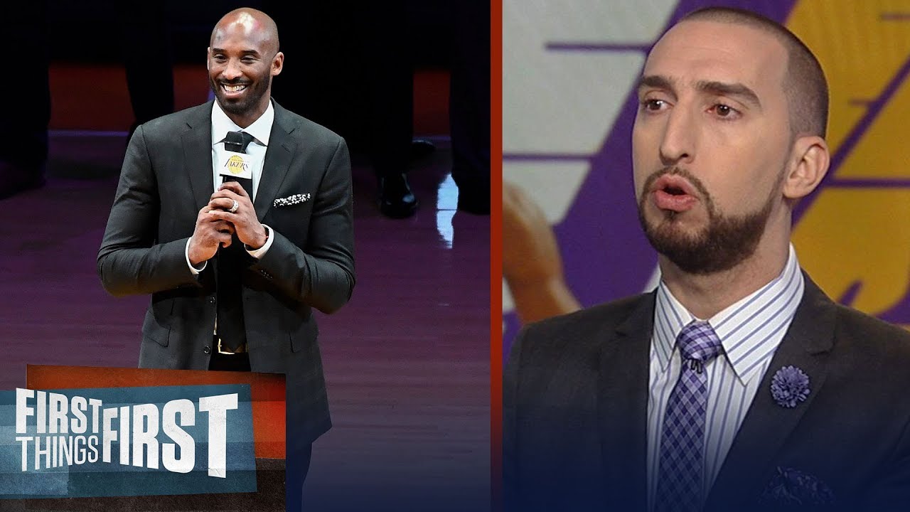 Nick Wright and Cris Carter on the Lakers retiring Kobe's #8 and #24 | FIRST THINGS FIRST
