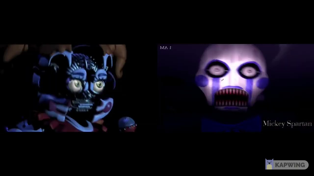 FNAF Sister Location vs FNAC 3 - Sparta HSM Remix Parison 31