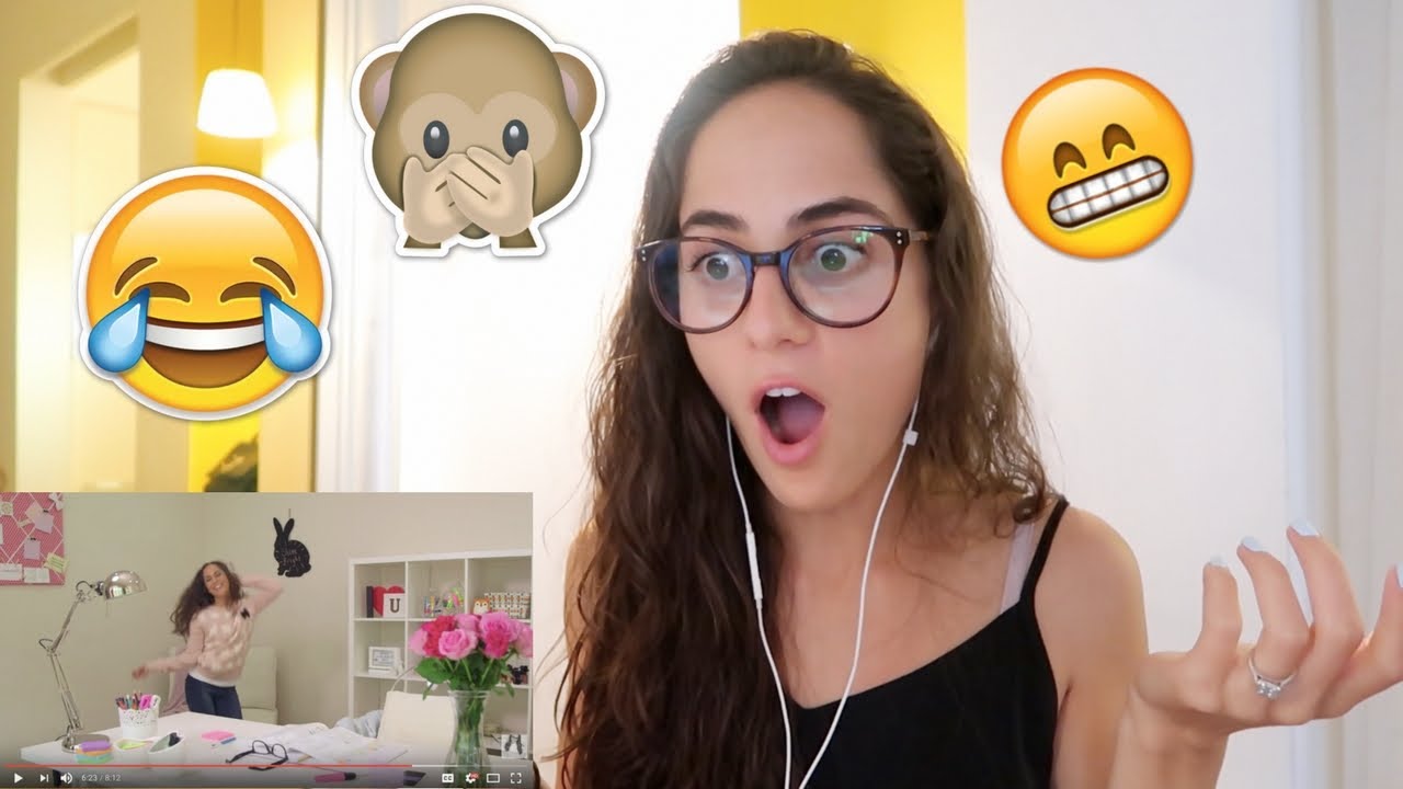 REACTING TO MY FIRST VIDEO | Study With Jess Vlogs