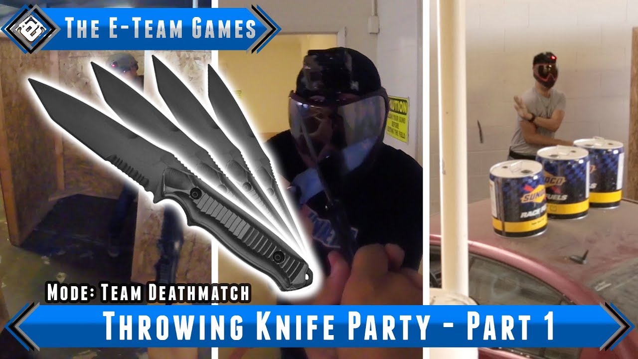 The E-Team Games - Throwing Knife Party - Part 1 - Airsoft Evike.com