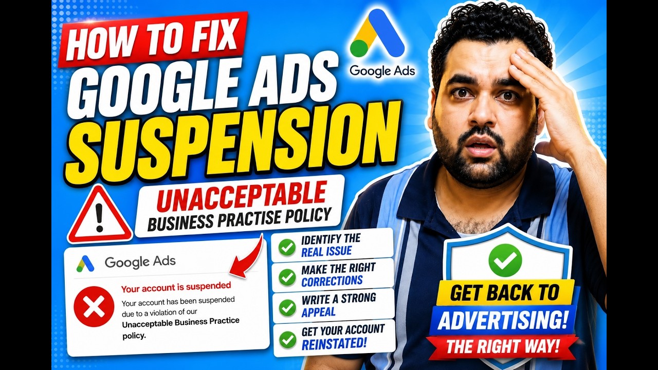 Как исправить блокировку в Google Ads за &laquo;Недопустимые методы ведения бизнеса&raquo; [2026]