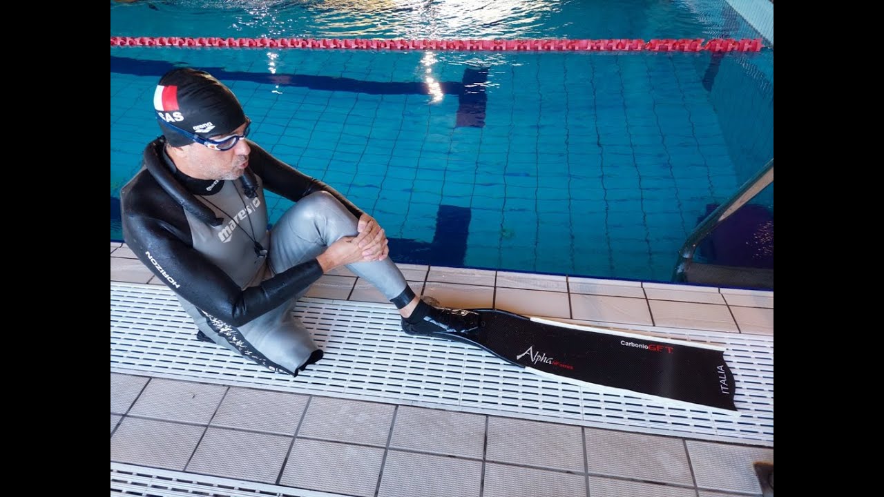 Fabrizio Pagani - Apnea paralimpica DYN CMAS World Record  20/11/2021 - One leg