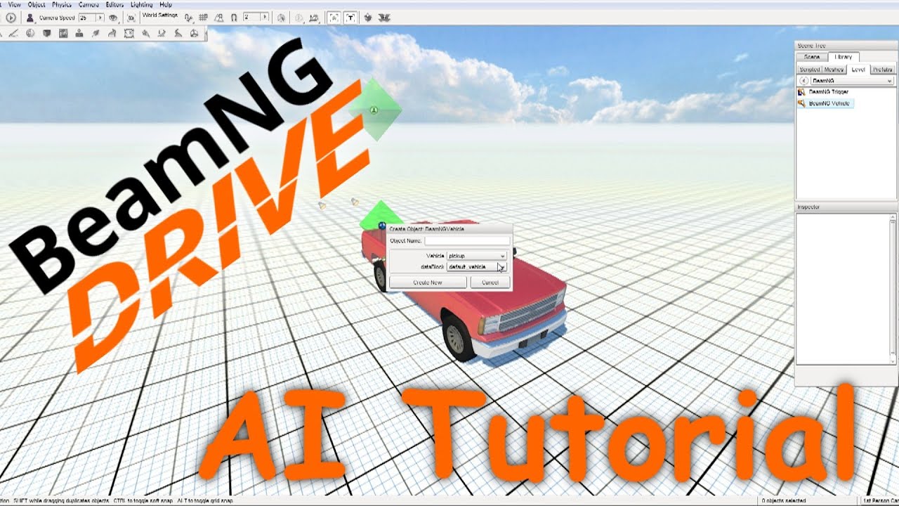 BeamNG Drive — Учебное пособие: ИИ и спавн транспорта