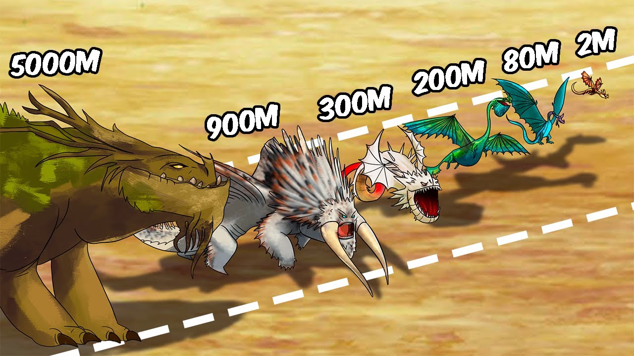 Los 10 Dragones Más Grandes en Cómo Entrenar a Tu Dragón