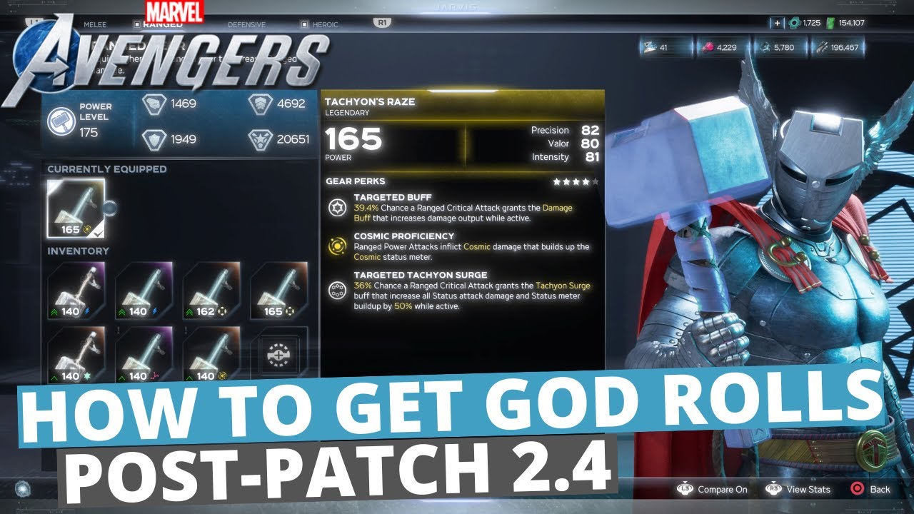 HOW TO FARM GOD ROLLS IN 2.4 | MARVELS AVENGERS