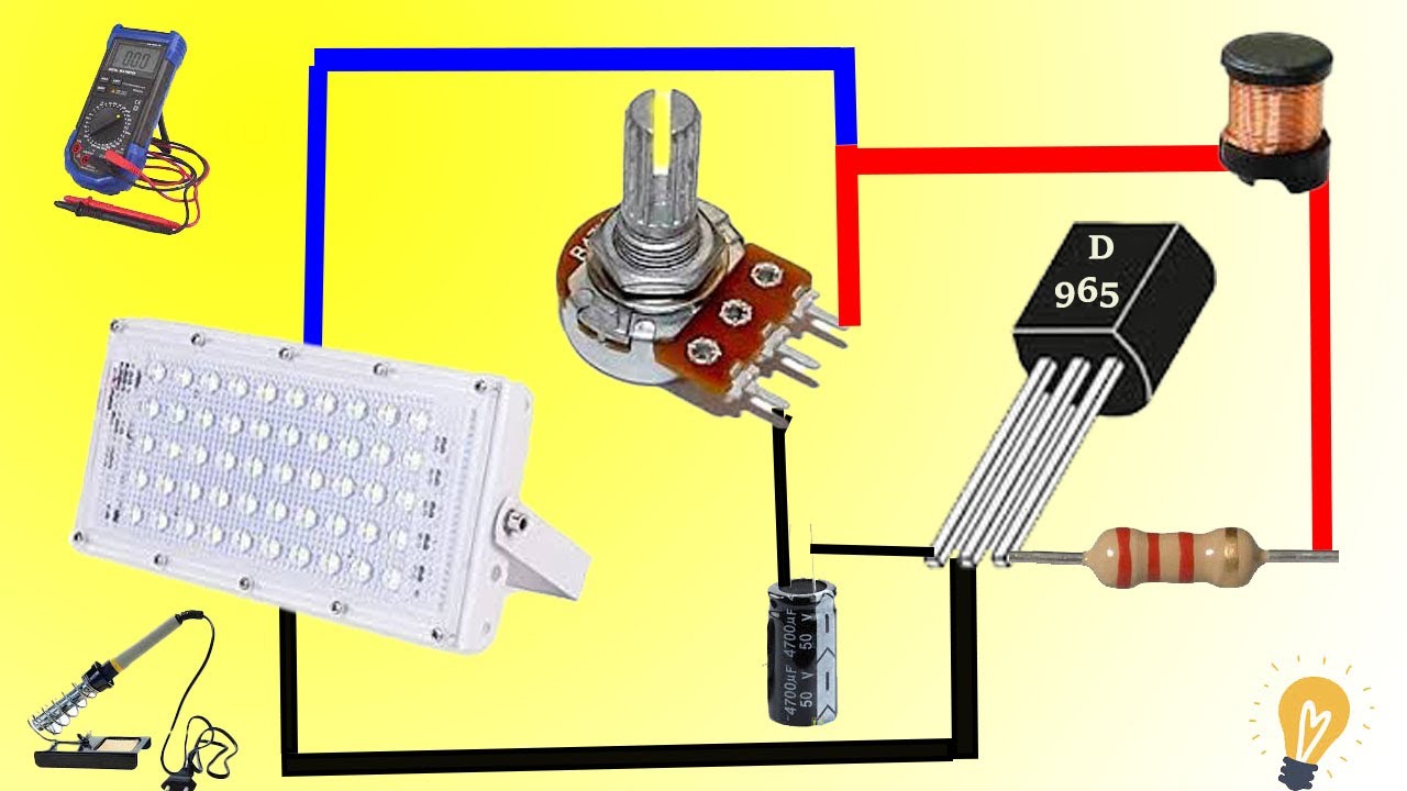 D 965 |HOW TO MAKE LED DIMMER USING D 965 TRANSISTOR|VOLTAGE REGULATOR USING TRANSISTOR