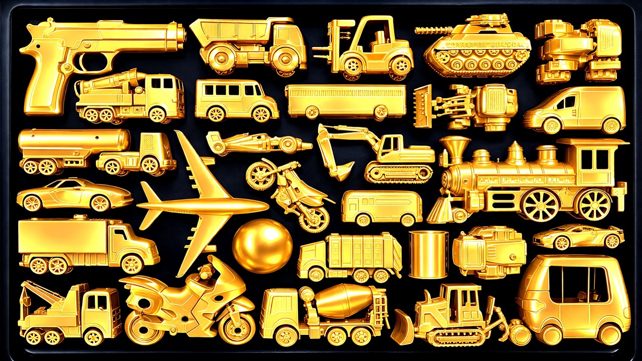 Membersihkan mobil mobilan, mobil balap, kereta uap,tank baja, mobil monster | Glowing Toys #51