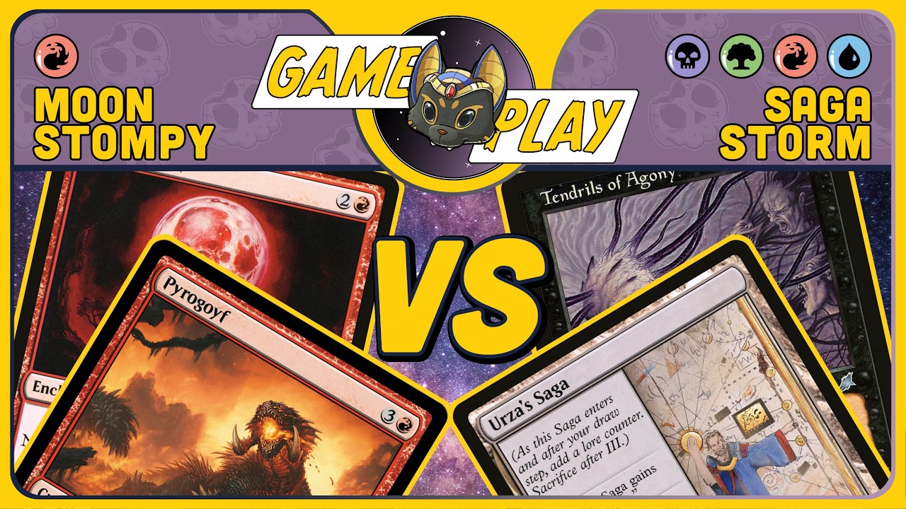 🔥 Moon Stompy vs Black Saga Storm – Prison gegen Storm Combo | Legacy MTG [Gameplay]