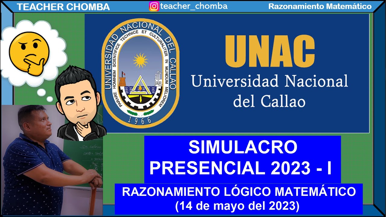 SIMULACRO 1 - UNAC 2023 -I ✅ RM