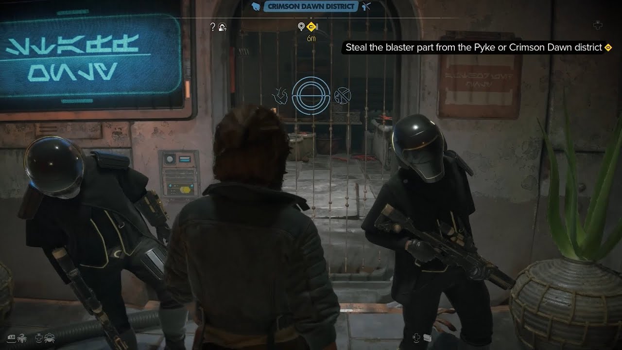 Star Wars Outlaws | Steal the Blaster | (Crimson Dawn District)