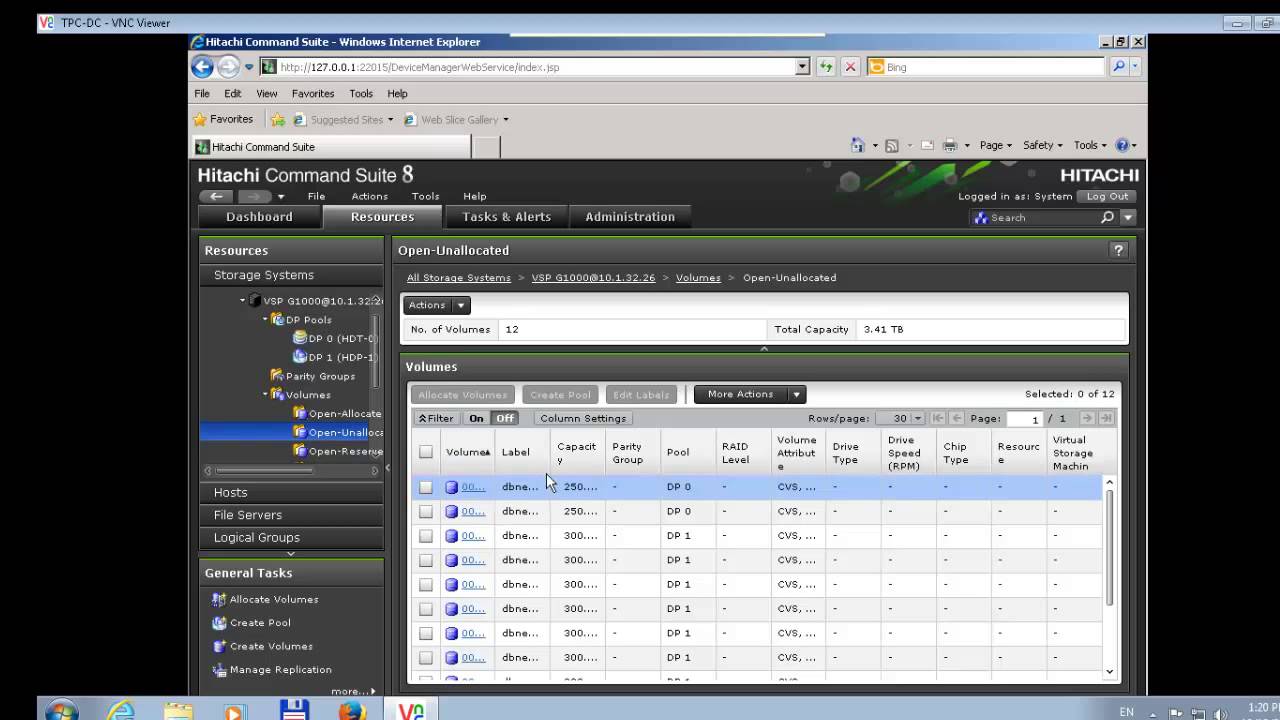 how to configure storage VSP G1000 HDS Hitachi