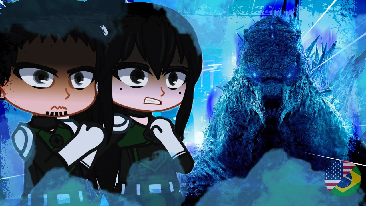 Kaiju №8 react to Godzilla || Monsterverse || Gacha react 🇺🇸🇧🇷