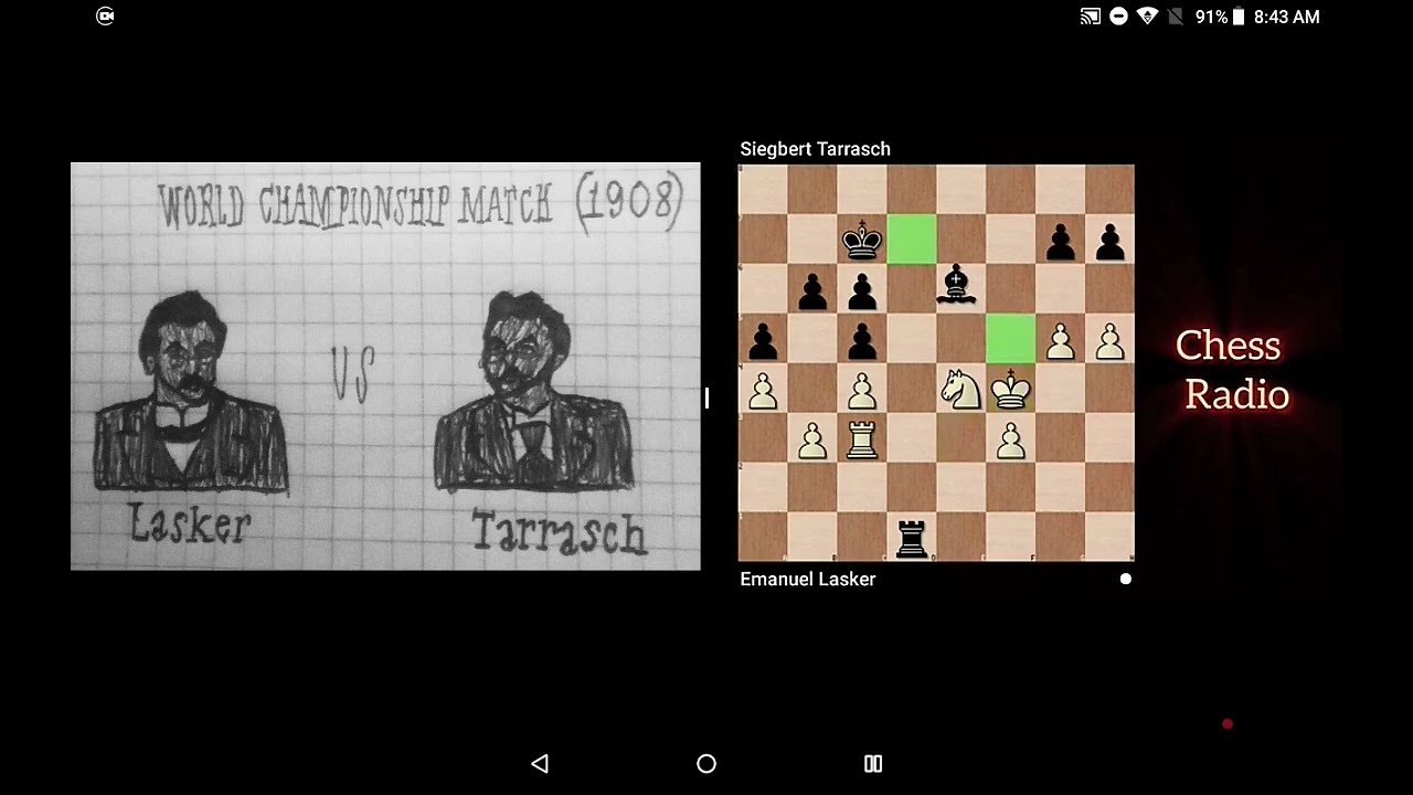 Lasker - Tarrasch World Championship Match 1908