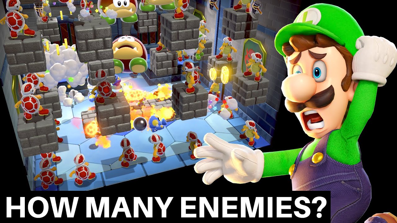 How Many Enemies Does it Take Until Fire Bros Hideout Becomes Unbeatable in Super Mario 3D World?