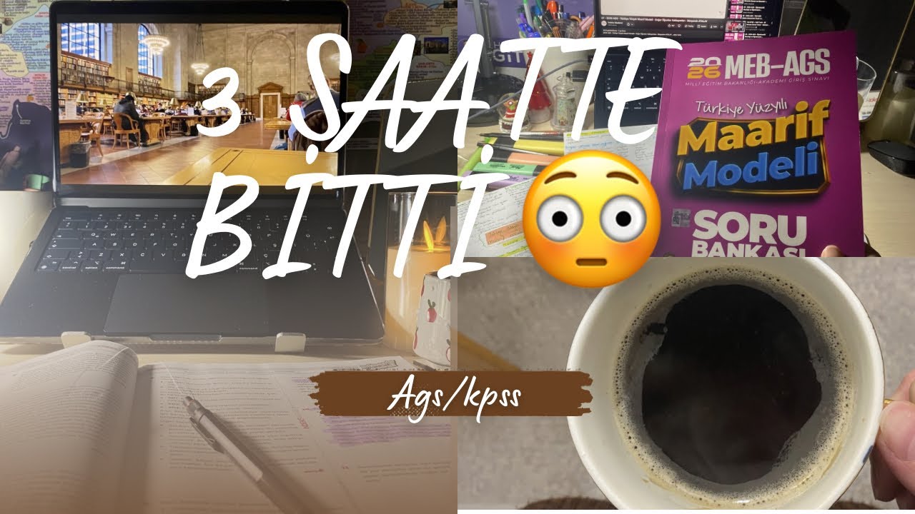 3 SAATTE BİR KİTAP BİTİRDİM… #kpss #ags 