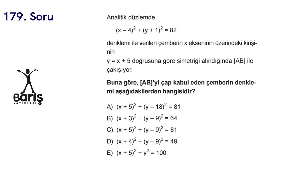 Günün Geometri Sorusu-179 (Barış Yayınlarından) | YKS2026 