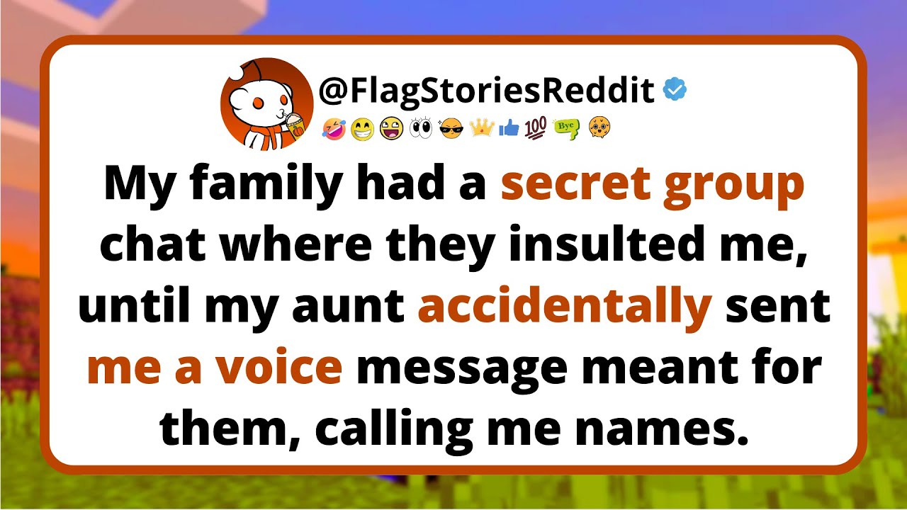 My family had a secret group chat where they insulted me, until my aunt accidentally sent me a...