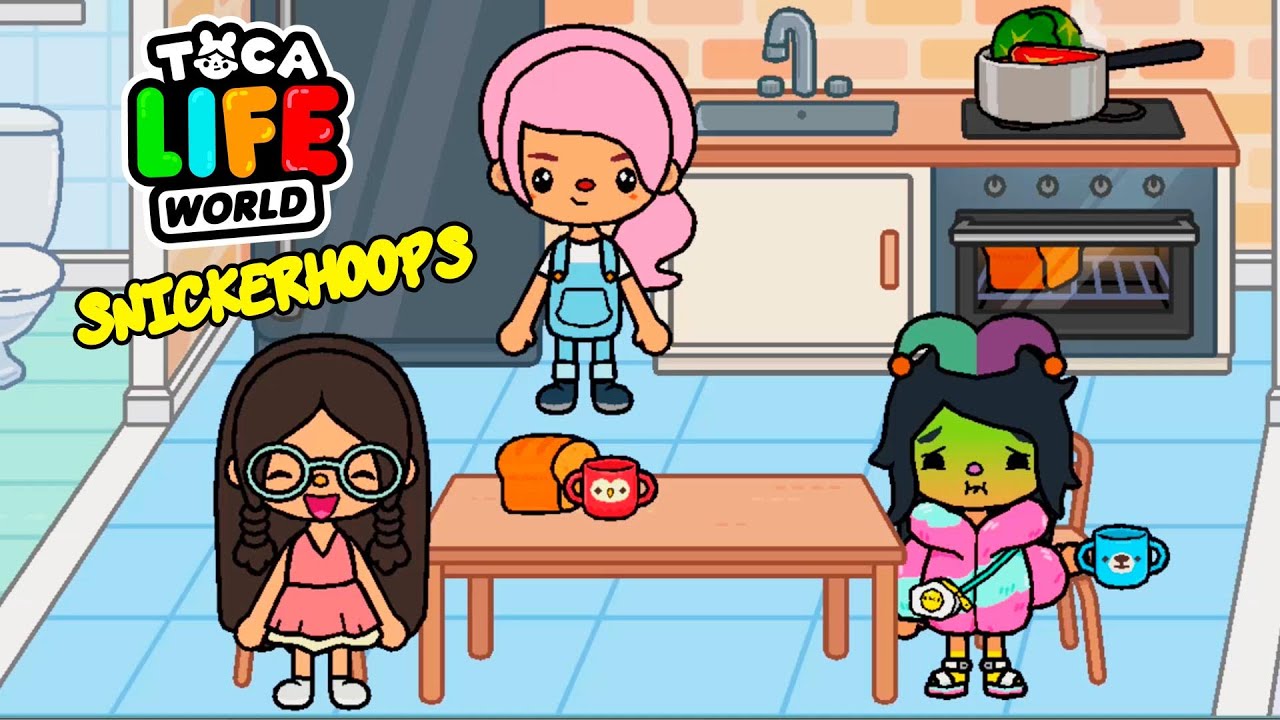 Snicker Hoops Playing TOCA BOCA for the FIRST TIME | Games to Play | Sparklies Gaming