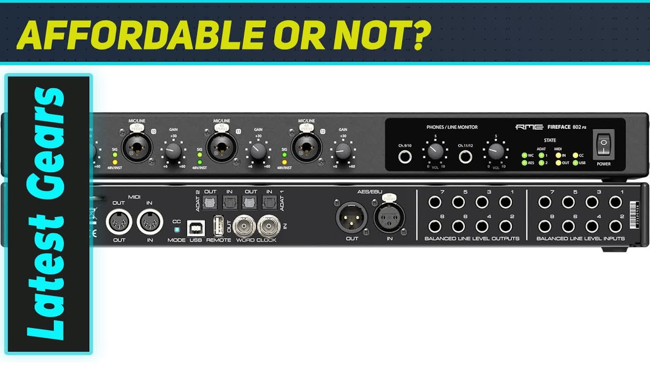 RME Fireface 802 FS AE: лучший профессиональный аудиоинтерфейс