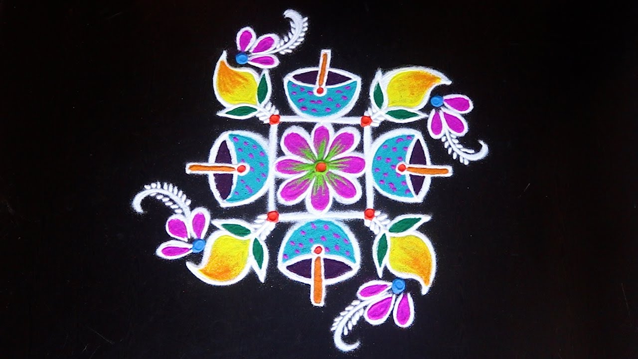 Ugadi muggulu By AnithaRangoli|🌼rangoli || 🌺Kolam ||🌻Muggulu