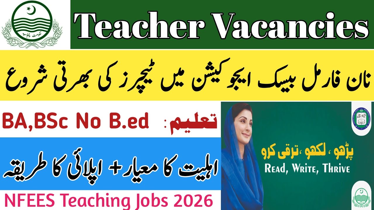 NFBE Teaching Jobs| NAFEES Teaching Jobs| Educators Jobs 2026 | teaching Jobs in Punjab| latest jobs