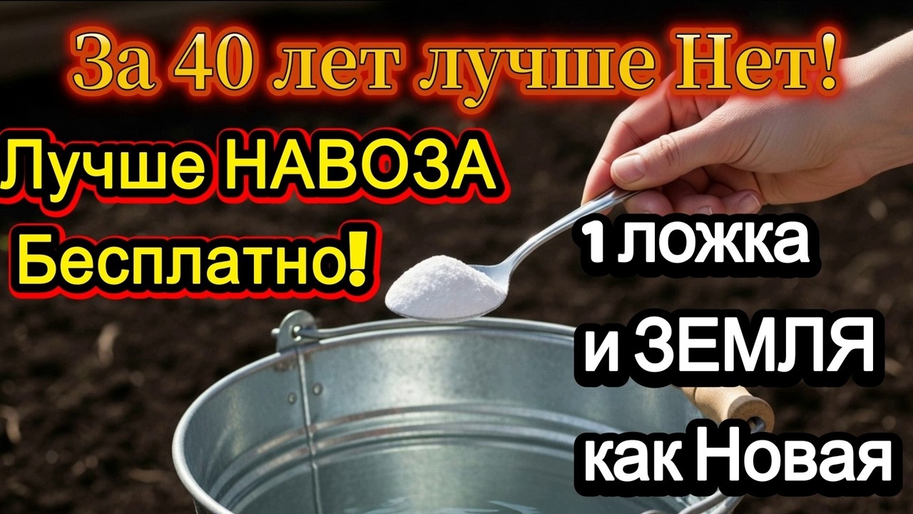 Не покупайте навоз! Вот что нужно добавить в ведро воды и земля станет как новая! Плодородная почва