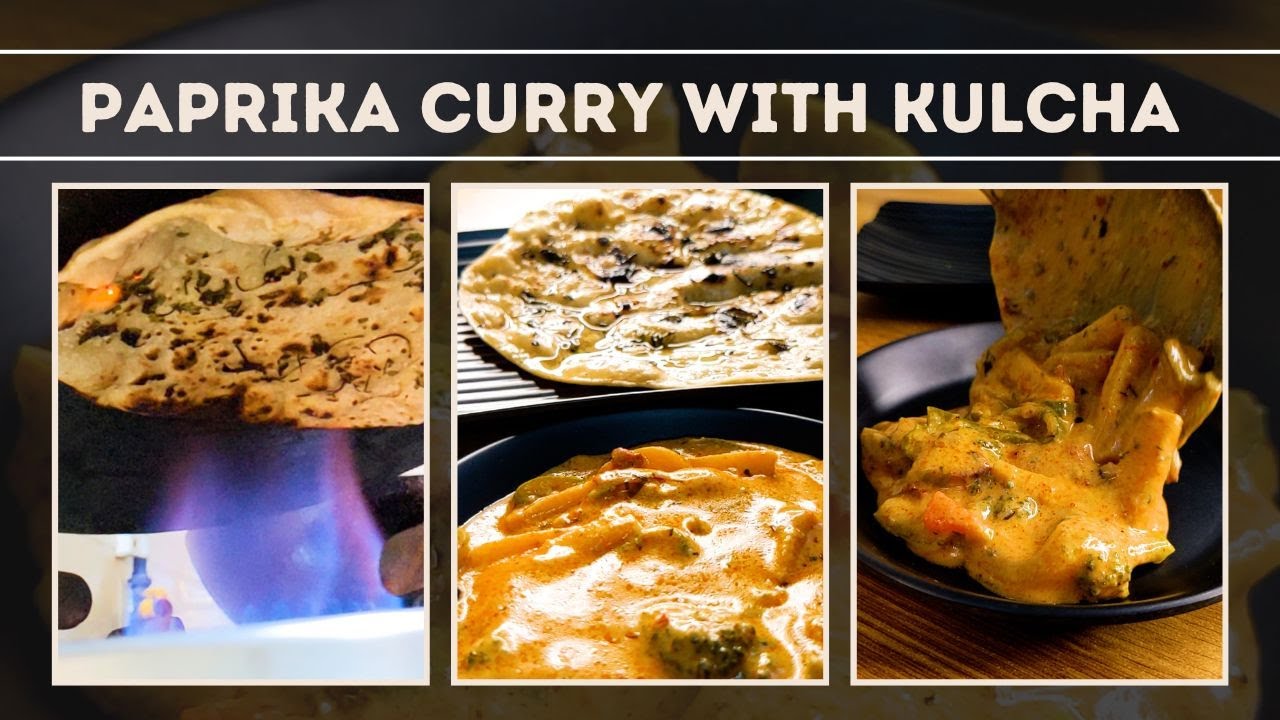 Paprika Curry with Kulcha | Home Made | Vegetables in Paprika Sauce with Kulcha