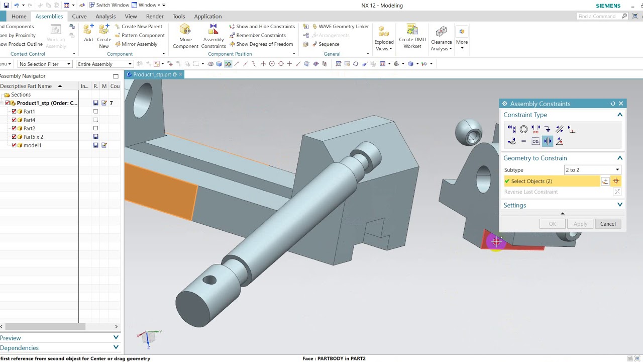 Assembly NX12