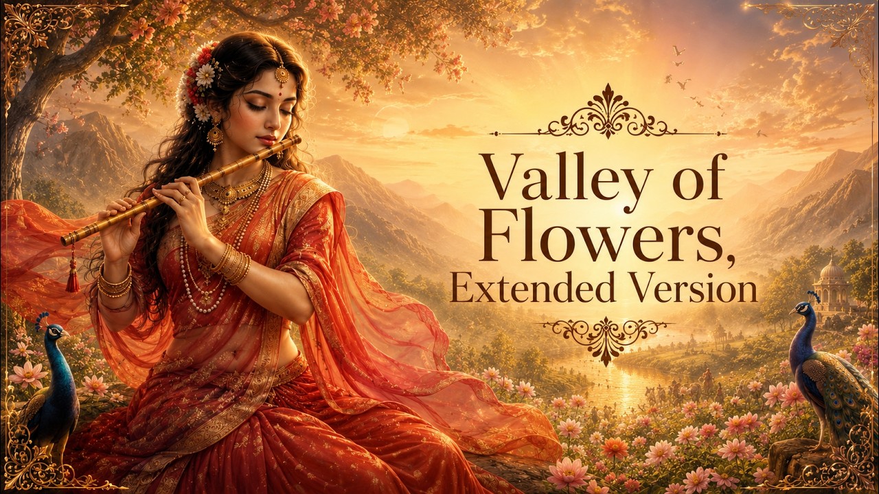 Your Daily dose Of Flute Dopamine Valley of Flowers | Peace , Meditation & Stress Relief | 528Hz