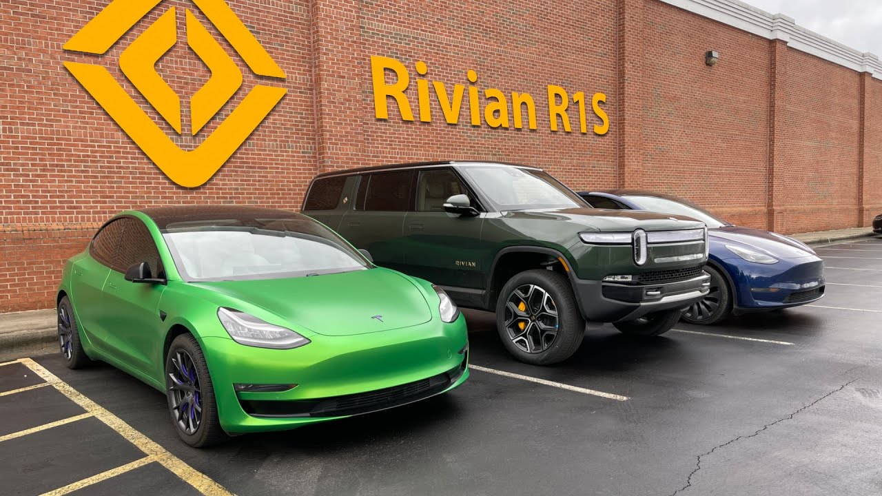 First time driving a Rivian R1S electric SUV - review from a Tesla owner