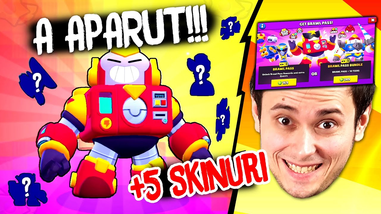 NOUL Brawler + BPASS + 5 SKINURI ! 1800 GEMS