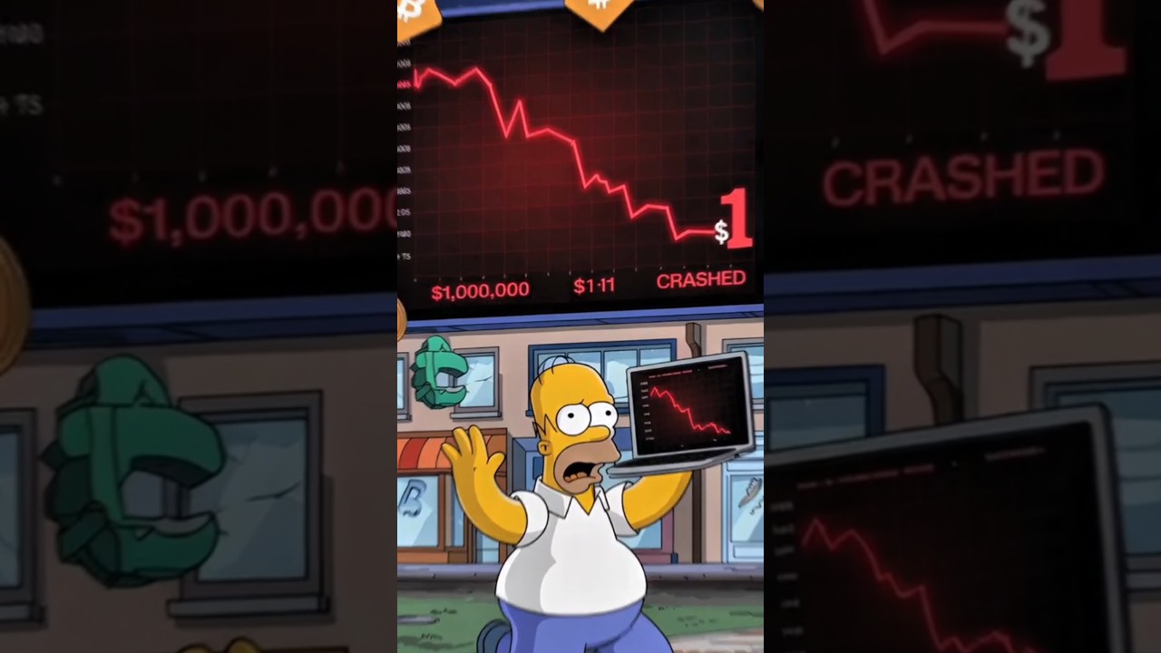 Simpsons Predict Bitcoin Crash 😱 In 2025  Part 73 #simpsonspredictions #bitcoinguru #bitcoin #2025