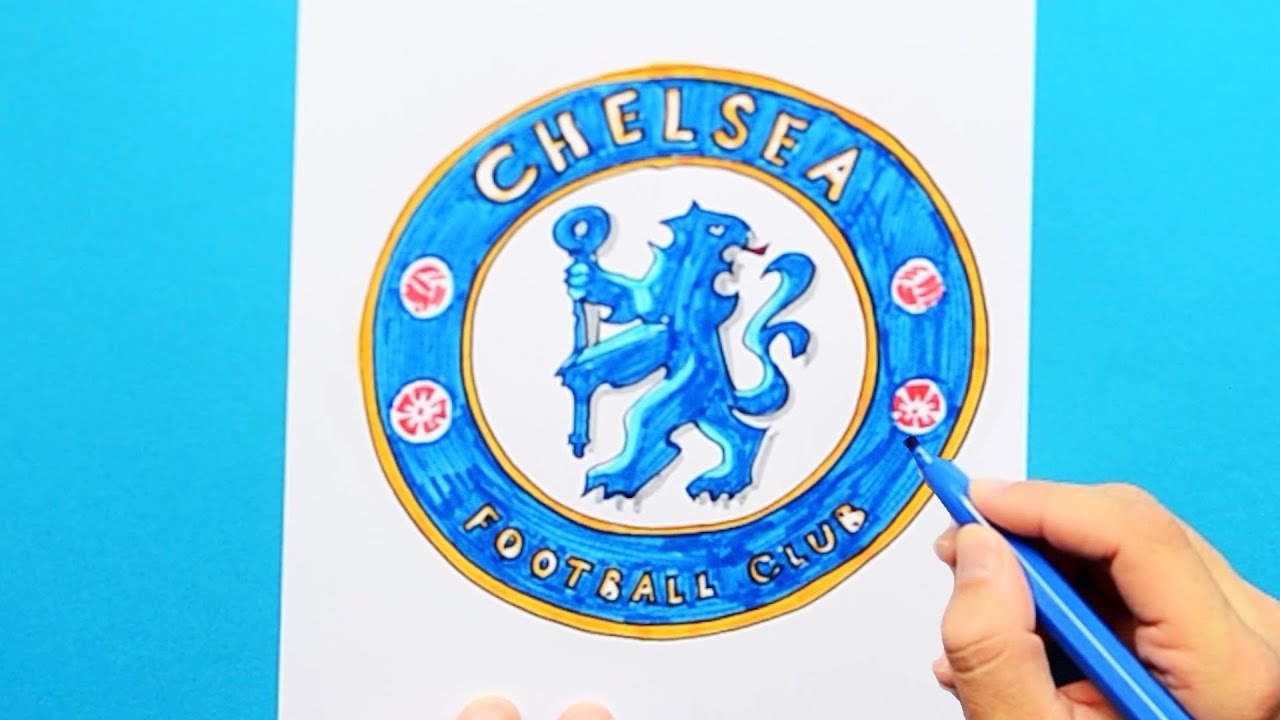 How to draw Chelsea Logo - Premier League
