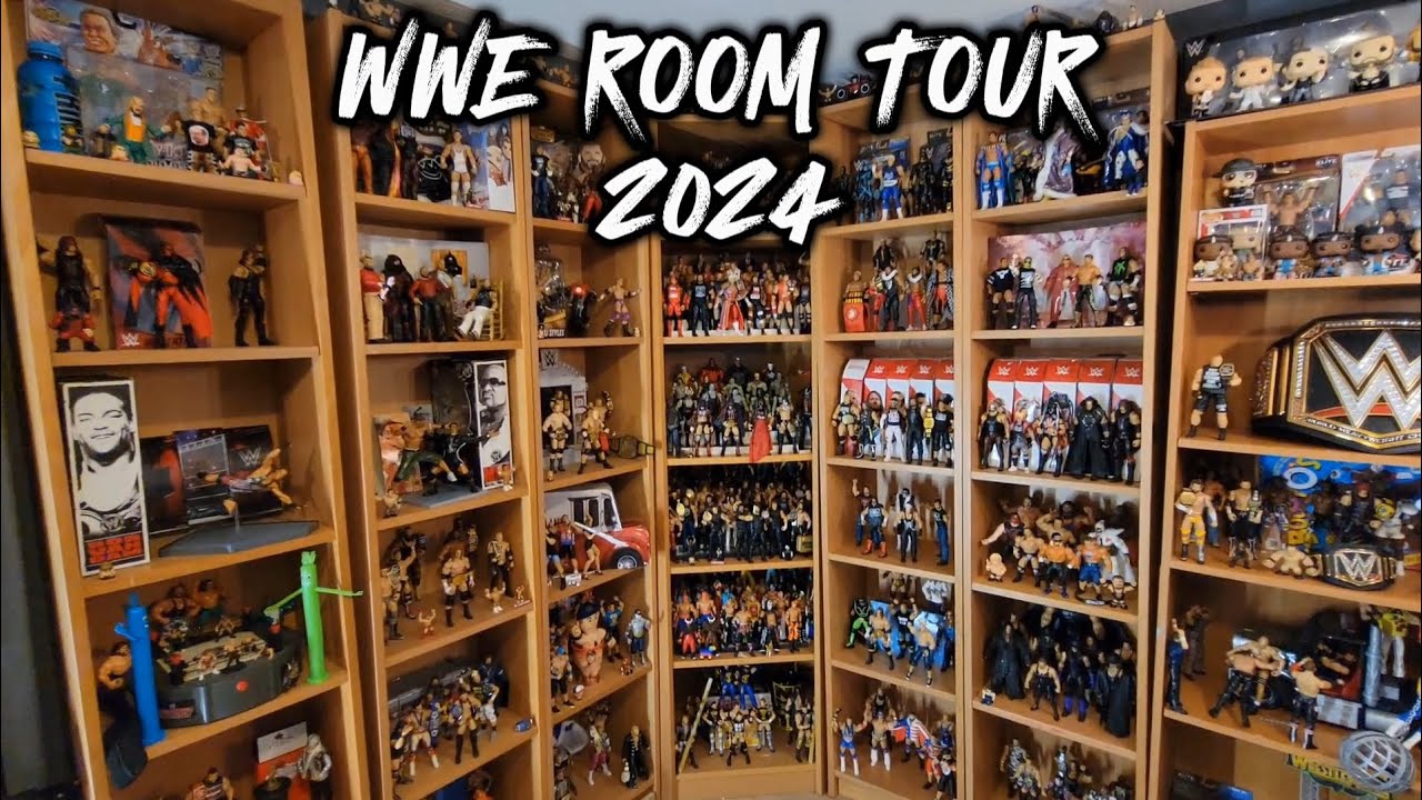 WWE 2024 COLLECTION ROOM TOUR (TONS OF ACTION FIGURES)