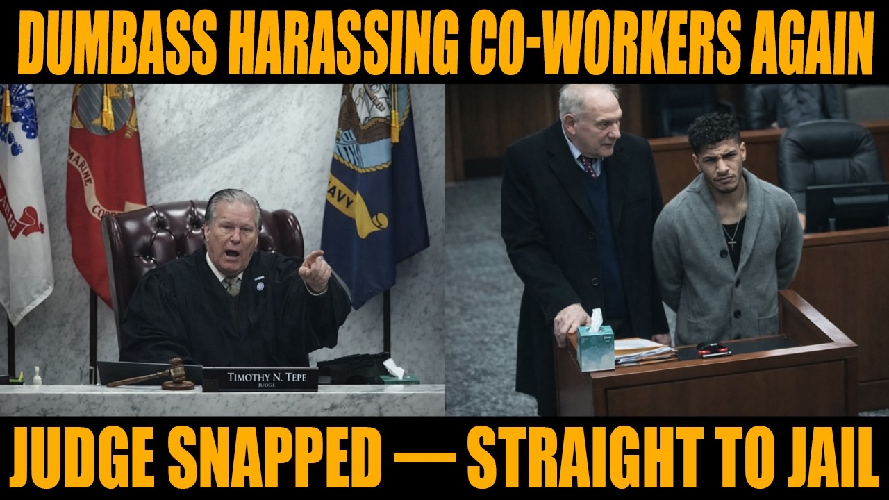 Judge DESTROYS SOVEREIGN CITIZEN IN COURT — Caught Harassing Co-Workers AGAIN – STRAIGHT TO JAIL!!