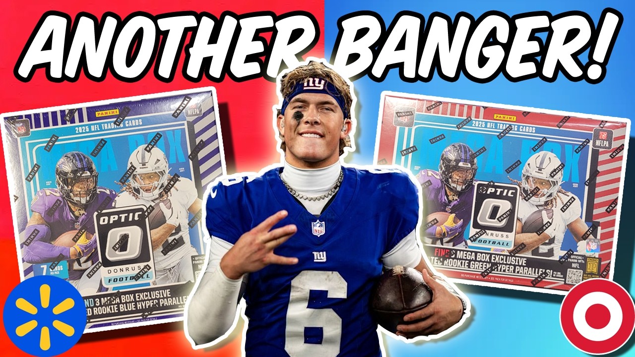 БАМ!!! ОГРОМНАЯ ПОБЕДА: Мегабокс Panini Donruss Optic 2025 года, вариант от Target против вариант...