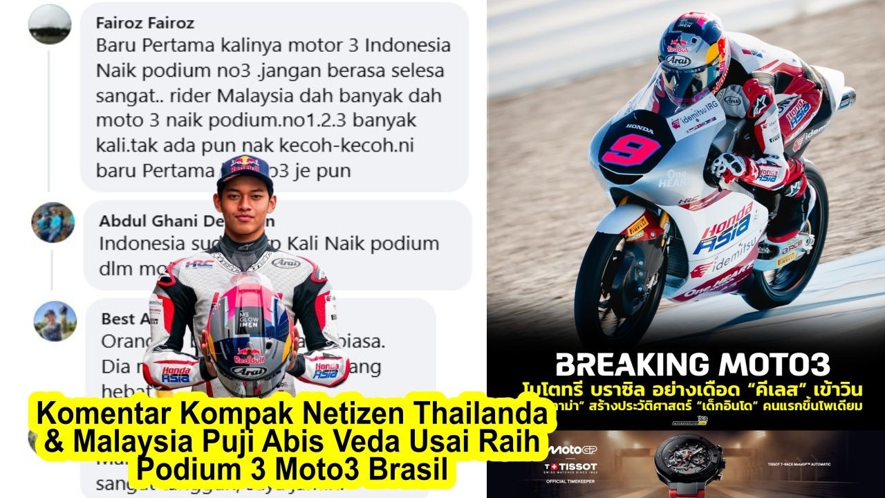 Netizens from Thailand and Malaysia unanimously praise Veda after he achieved a third-place finis...