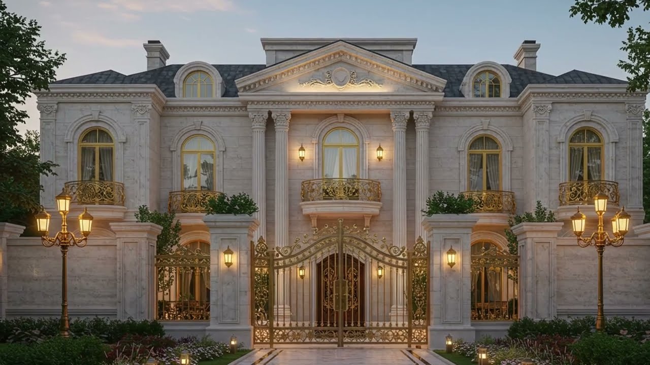 REVEALED: Luxurious European Mansion, A True Architectural Gem