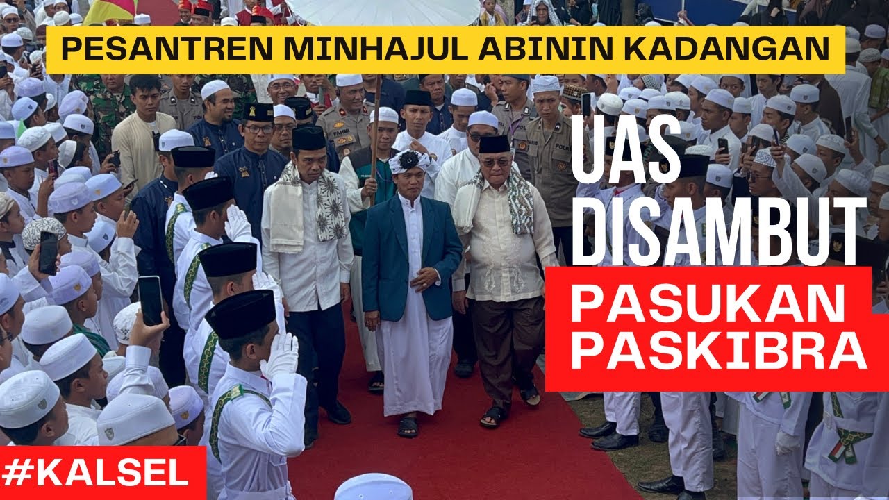 Ajib‼️UAS Disambut dengan Tarian |  Ponpes Minhajul Abidin, Kandangan | Kalimantan Selatan