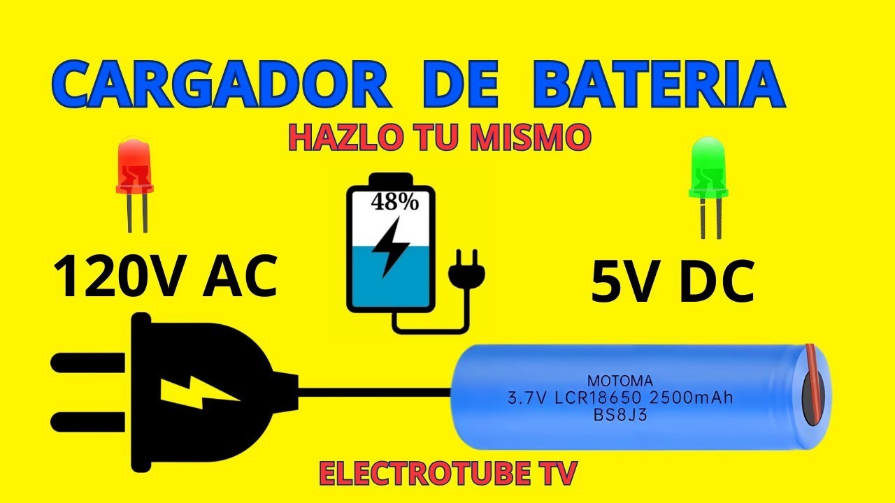 Cargador de Batería de Litio con Indicador led🔋 | Hazlo Tú Mismo paso a paso