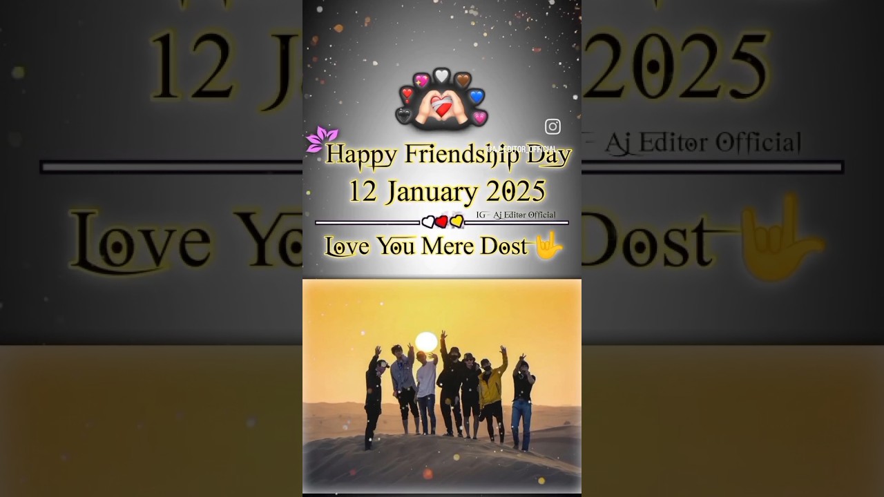 Happy friendship day 2025