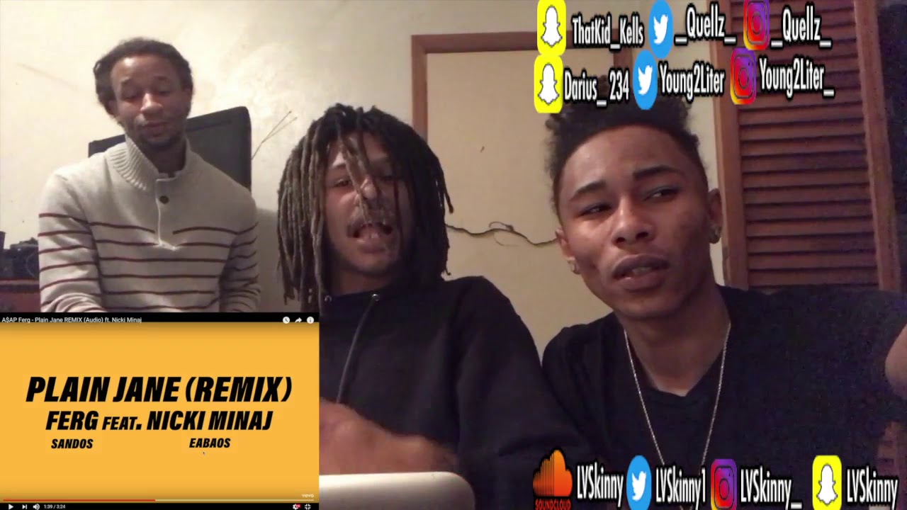 A$AP Ferg Ft Nicki Minaj - Plain Jane REMIX (Reaction Video)