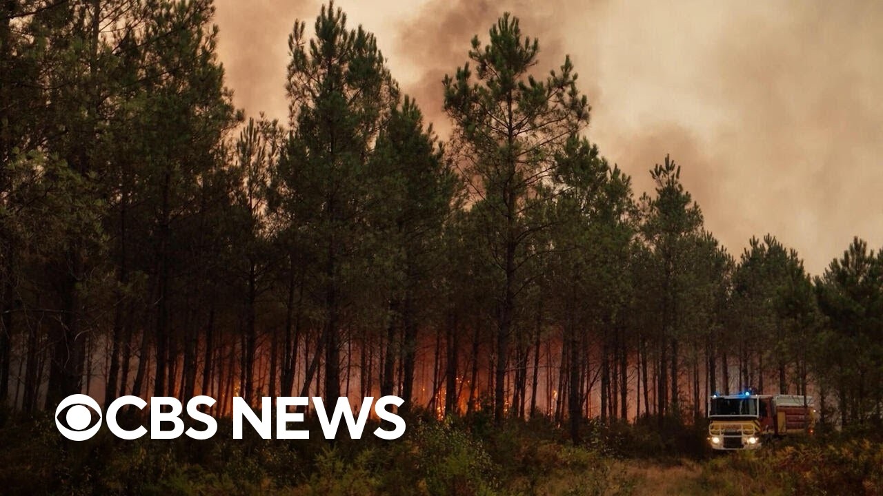 Scary video shows European fires that have displaced over 250,000 in France, Spain and beyond